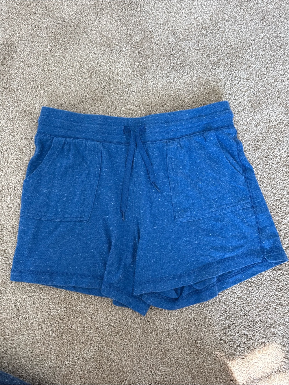 Athletic Works Blue Knit Drawstring Lounge Shorts